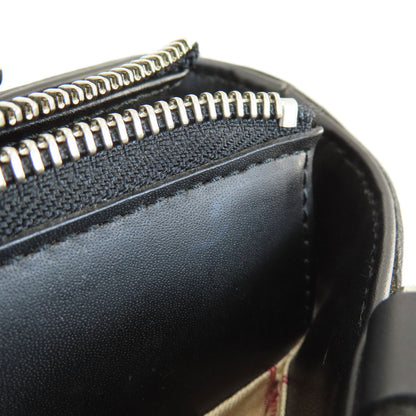 BURBERRY Logo Hardware Handbag Leather Ladies [Used]