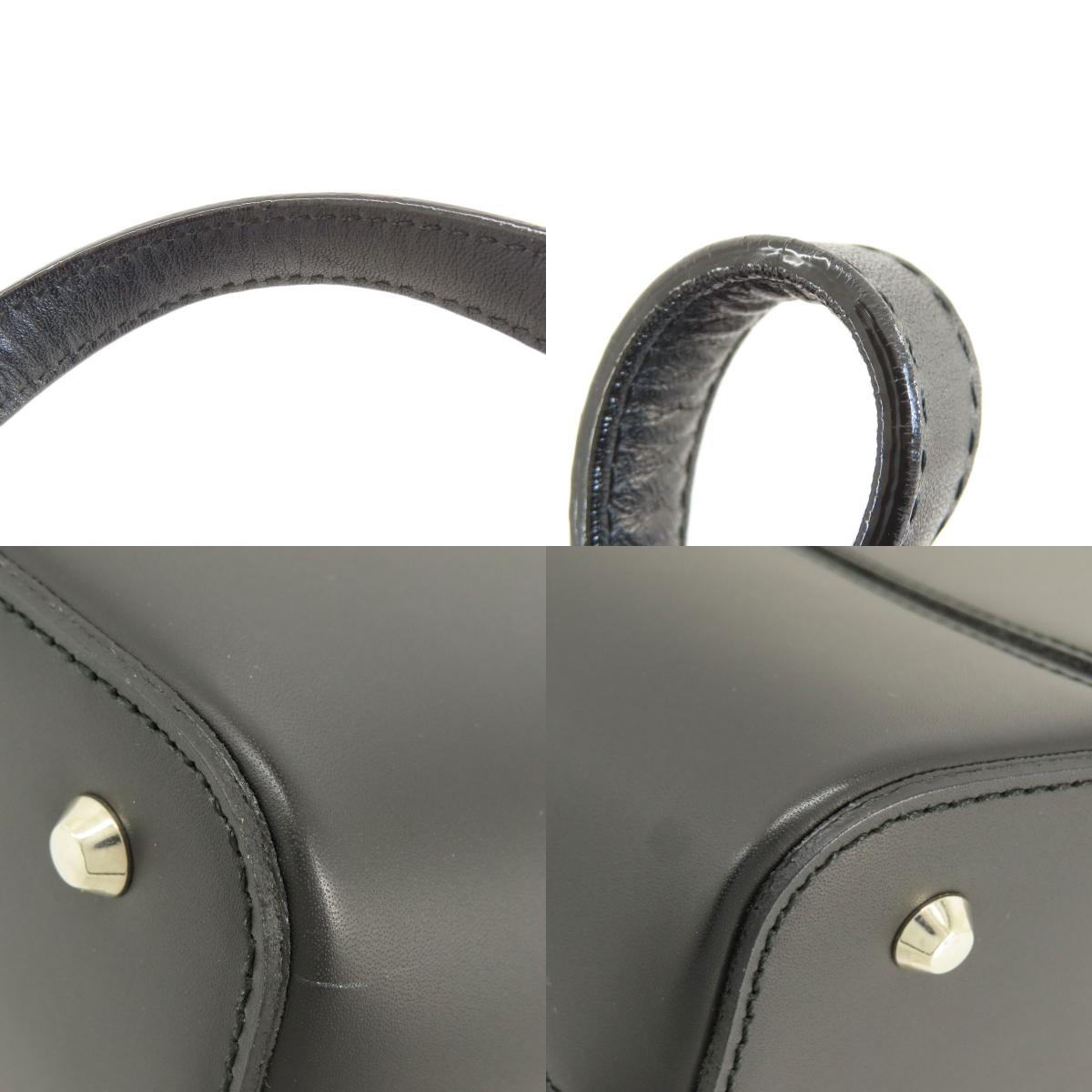 BURBERRY Logo Hardware Handbag Leather Ladies [Used]