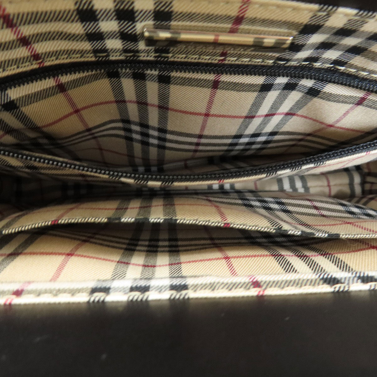 BURBERRY Logo Hardware Handbag Leather Ladies [Used]