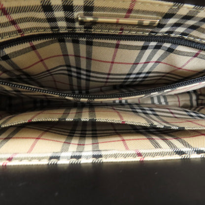 BURBERRY Logo Hardware Handbag Leather Ladies [Used]