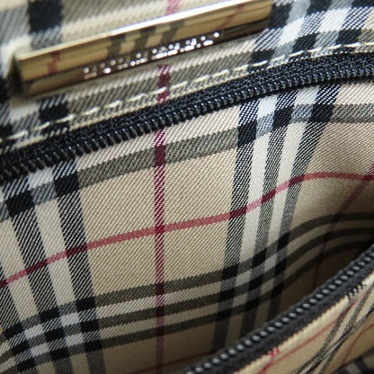 BURBERRY Logo Hardware Handbag Leather Ladies [Used]