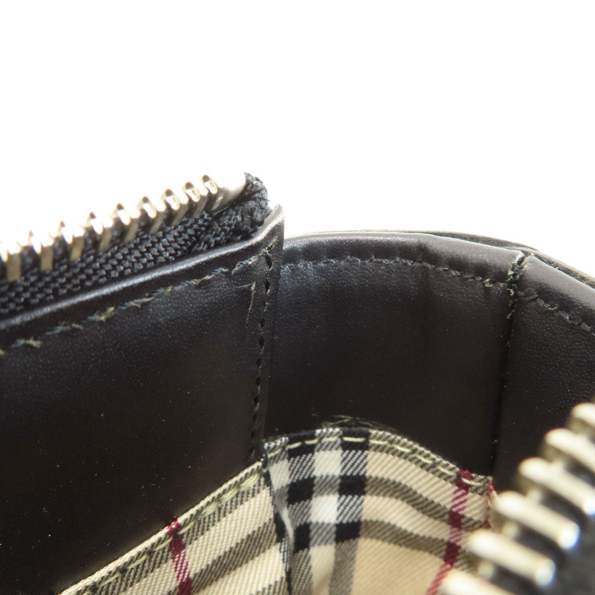 BURBERRY Logo Hardware Handbag Leather Ladies [Used]