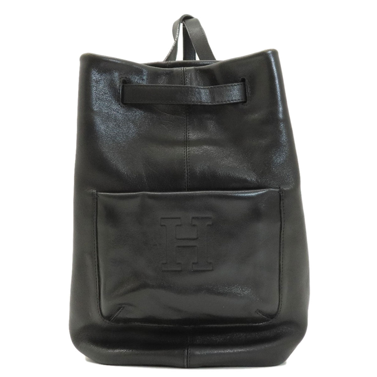 HIROFU logo Backpack Â· Daypack Leather Ladies [Used]