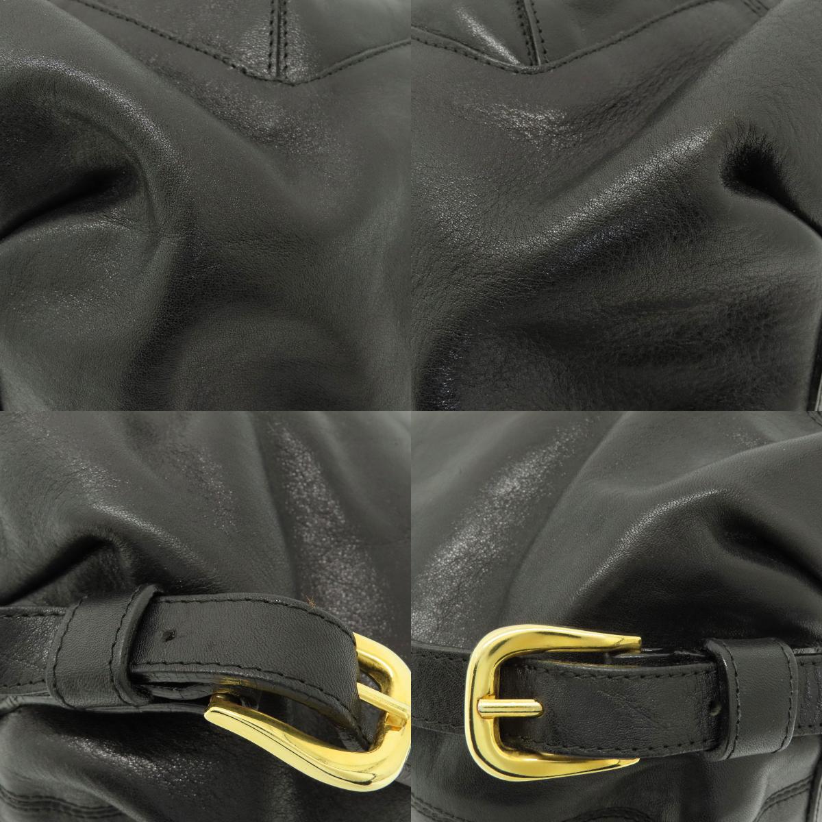 HIROFU logo Backpack Â· Daypack Leather Ladies [Used]