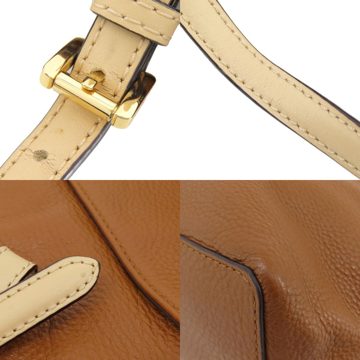 Michael Kors logo Handbag Leather Ladies [Used]