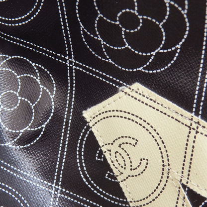 シャネル ココマーク カメリア 2WAY シルバー金具 ボストンバッグ コーティングキャンバス レディース 【中古】【CHANEL】