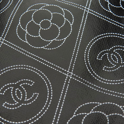 シャネル ココマーク カメリア 2WAY シルバー金具 ボストンバッグ コーティングキャンバス レディース 【中古】【CHANEL】