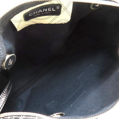 CHANEL COCO Mark Camellia 2WAY SilverHardware Boston bag Coating canvas Ladies [Used]