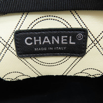 CHANEL COCO Mark Camellia 2WAY SilverHardware Boston bag Coating canvas Ladies [Used]