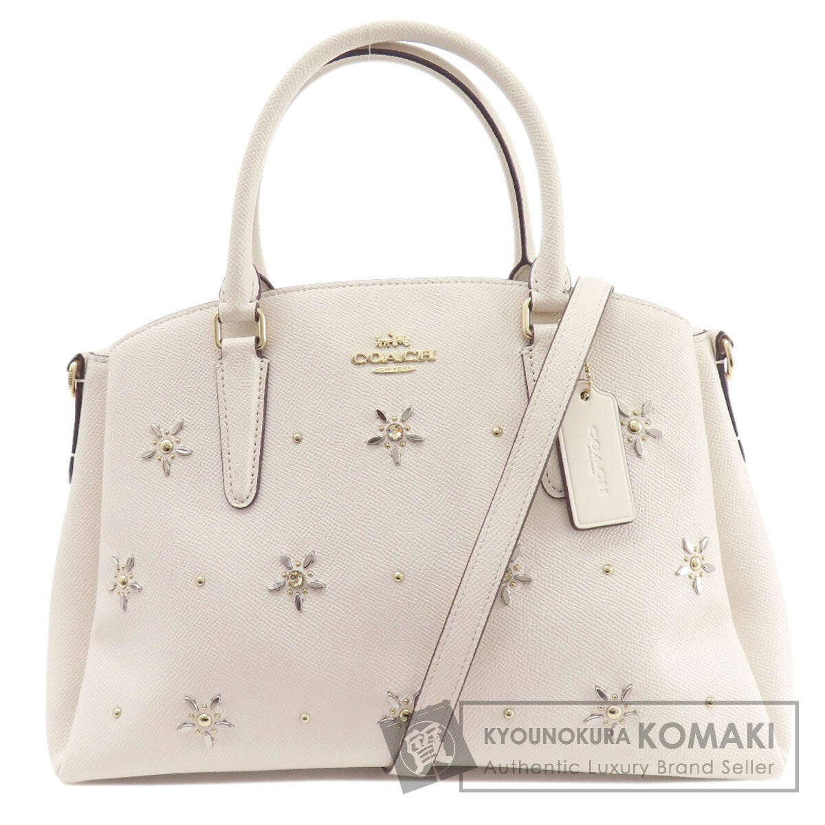 COACH  F72834 Tote Bag Flower motif PVC Ladies