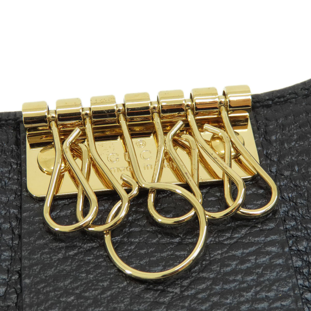GUCCI 456118 GG Marmont key holder Leather Ladies [Used]
