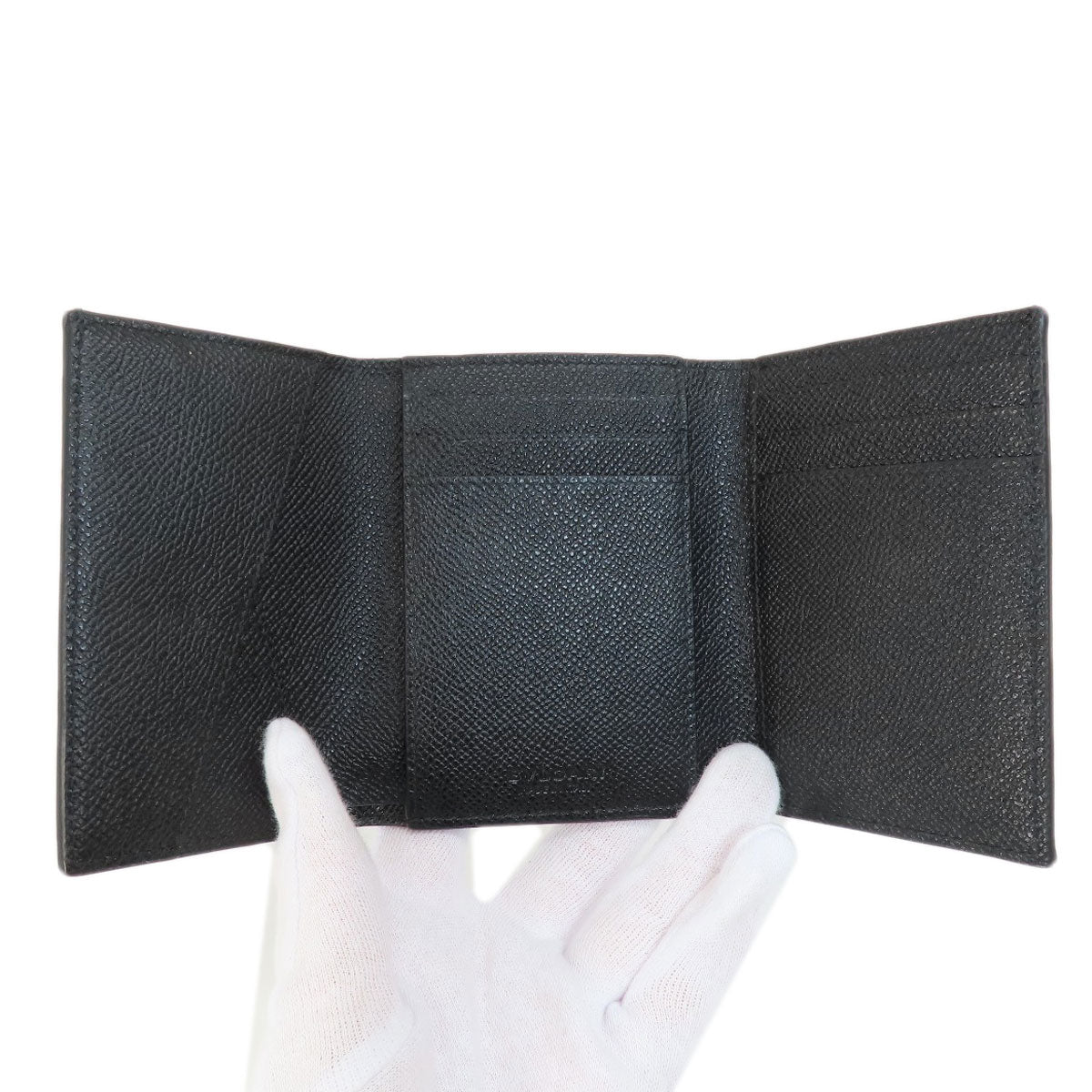 BVLGARI   Bifold Wallet No Coin Pocket Tri-fold Wallet BVLGARI BVLGARI Leather Ladies