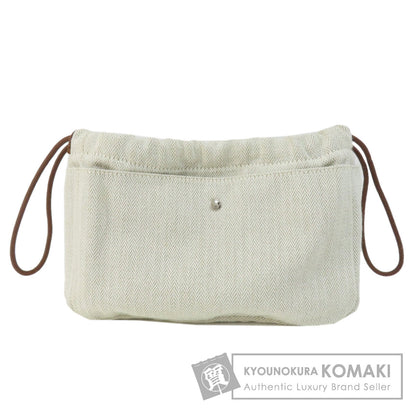 HERMES Foolby 20 Cosmetics Pouch Towal chevron Ladies [Used]