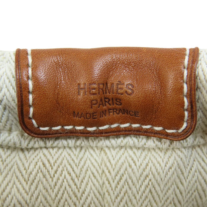 HERMES Foolby 20 Cosmetics Pouch Towal chevron Ladies [Used]