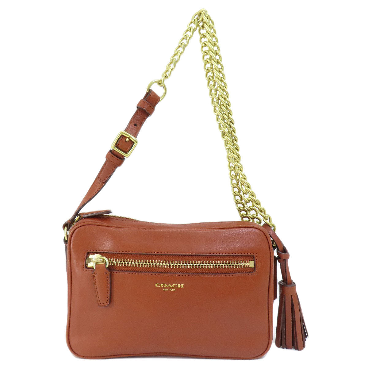 COACH  25362 Shoulder Bag logo Leather Ladies