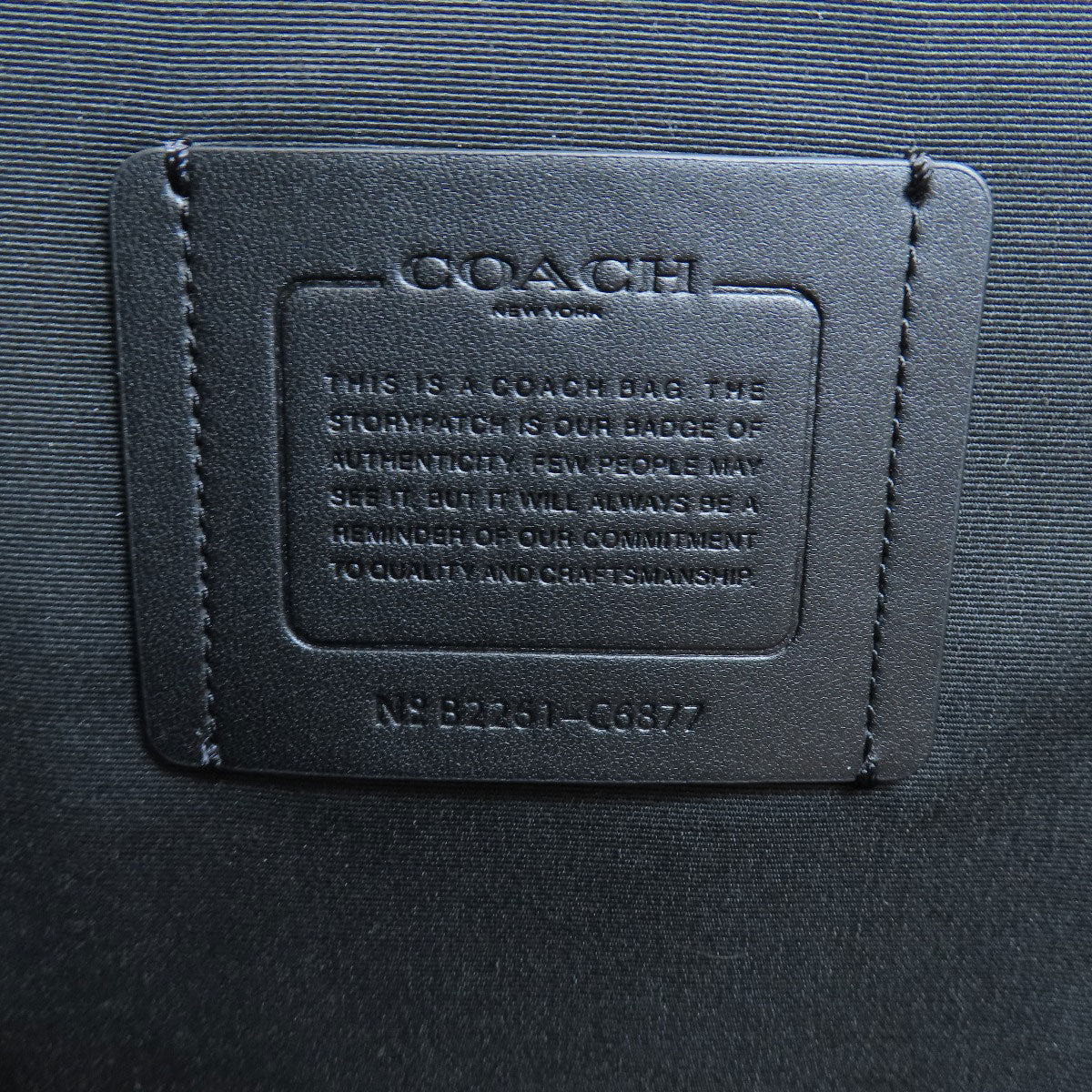 COACH C6877 3WAY Backpack Â· Daypack Leather Ladies [Used]