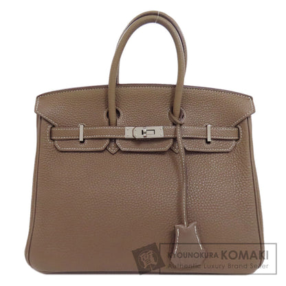 HERMES   Handbag Birkin 25 Etoupe SilverHardware Taurillon Clemence Ladies