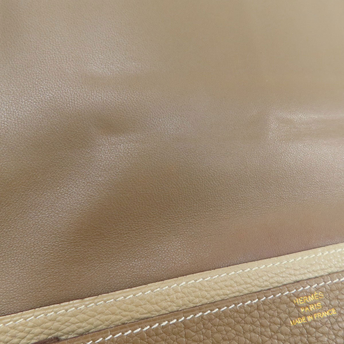 HERMES Dogon Duo GM Etop GoldHardware Long wallet (with coin pocket) Togo Ladies [Used]