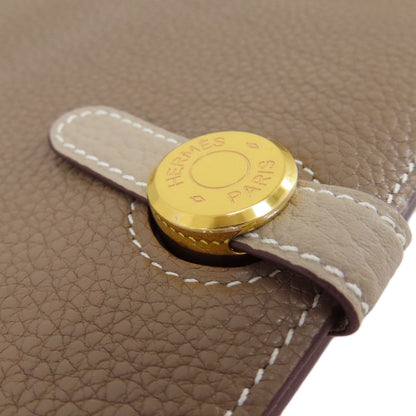 HERMES Dogon Duo GM Etop GoldHardware Long wallet (with coin pocket) Togo Ladies [Used]