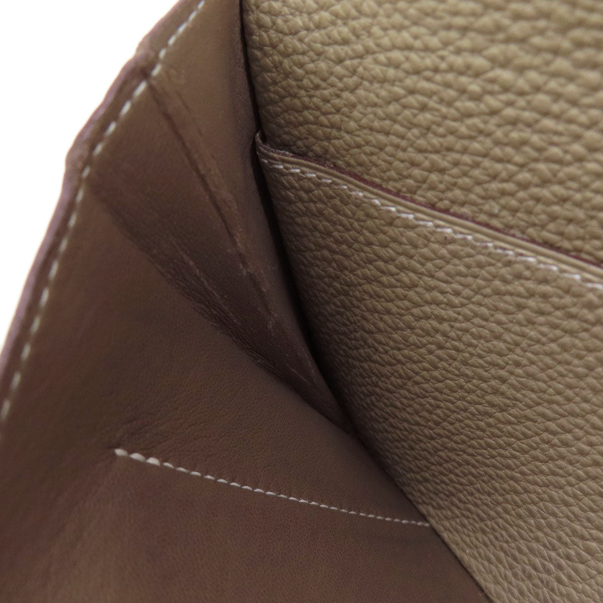 HERMES Dogon Duo GM Etop GoldHardware Long wallet (with coin pocket) Togo Ladies [Used]