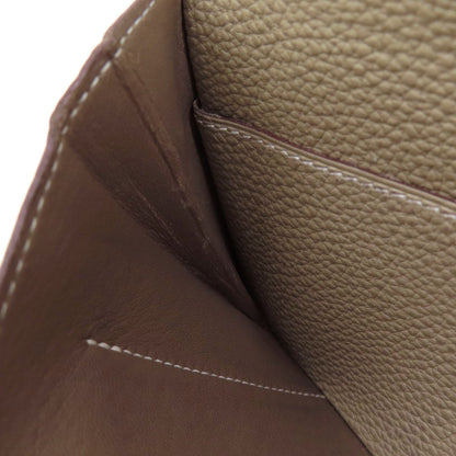 HERMES Dogon Duo GM Etop GoldHardware Long wallet (with coin pocket) Togo Ladies [Used]