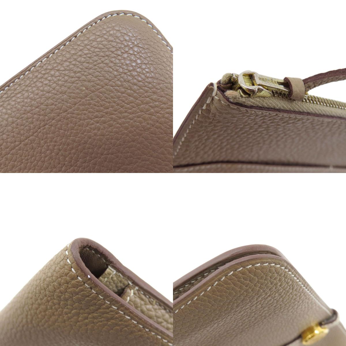 HERMES Dogon Duo GM Etop GoldHardware Long wallet (with coin pocket) Togo Ladies [Used]