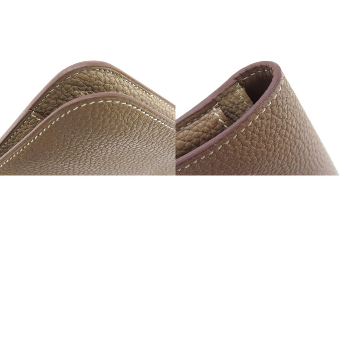 HERMES Dogon Duo GM Etop GoldHardware Long wallet (with coin pocket) Togo Ladies [Used]