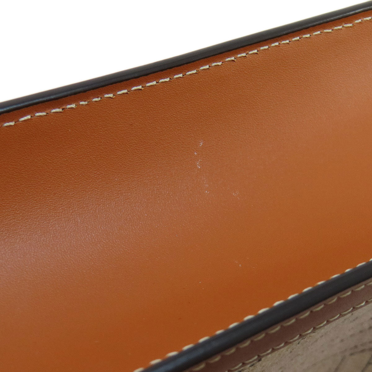 CELINE Mini Vertical Cover 2WAY Handbag Canvas LeatherLadies [Used]