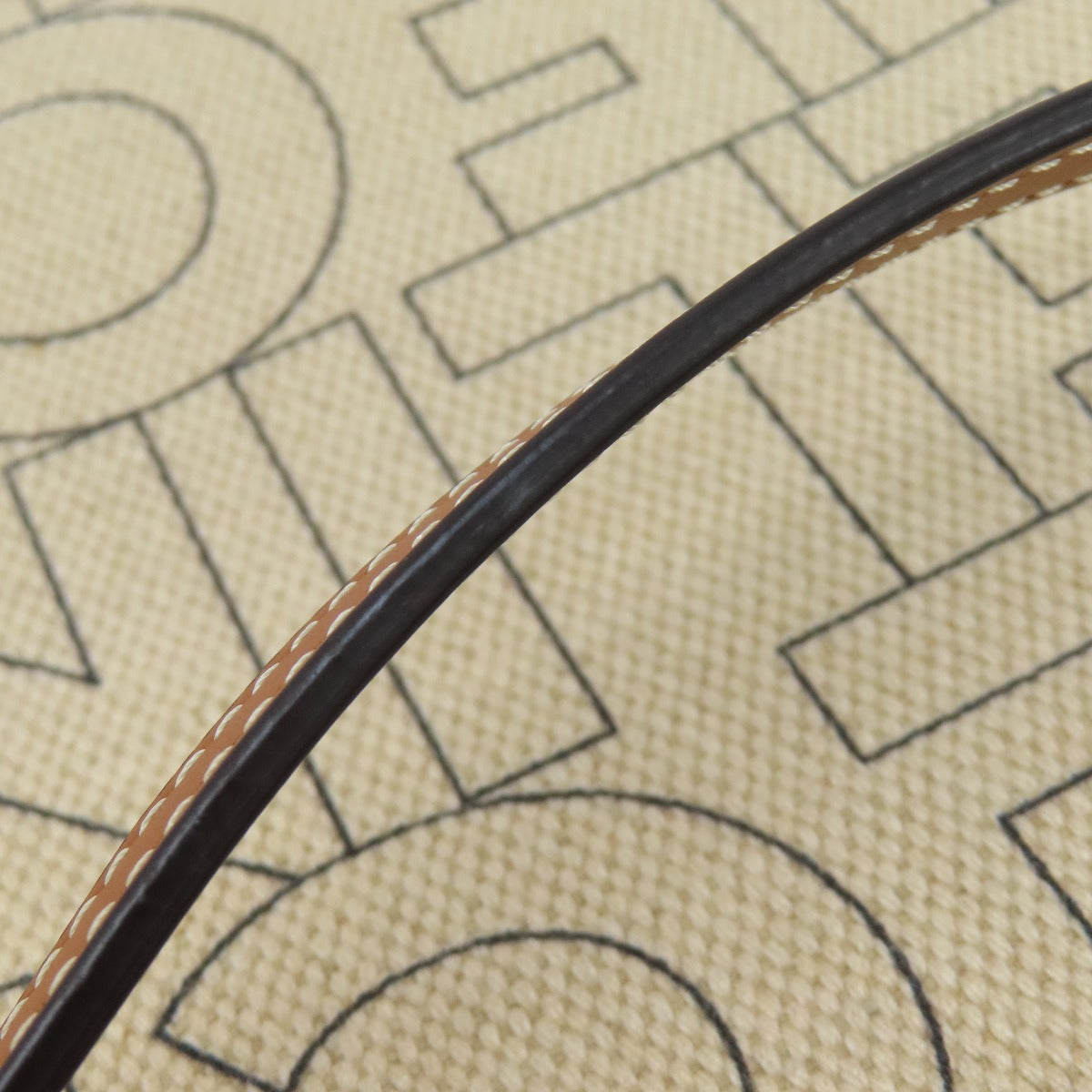 CELINE Mini Vertical Cover 2WAY Handbag Canvas LeatherLadies [Used]