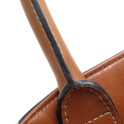 CELINE Mini Vertical Cover 2WAY Handbag Canvas LeatherLadies [Used]