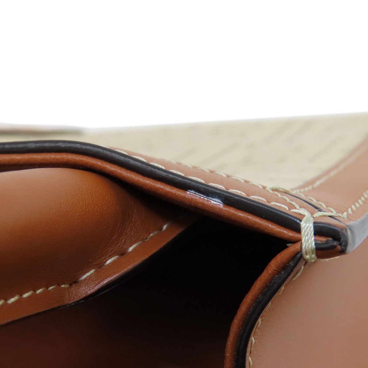 CELINE Mini Vertical Cover 2WAY Handbag Canvas LeatherLadies [Used]