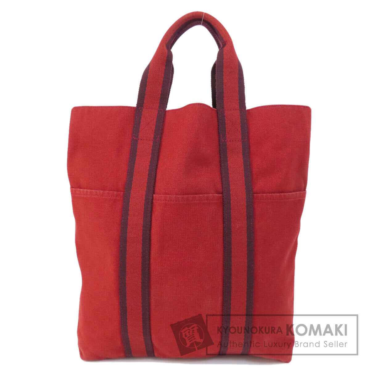 HERMES fool toe cabas Handbag Canvas Ladies [Used]