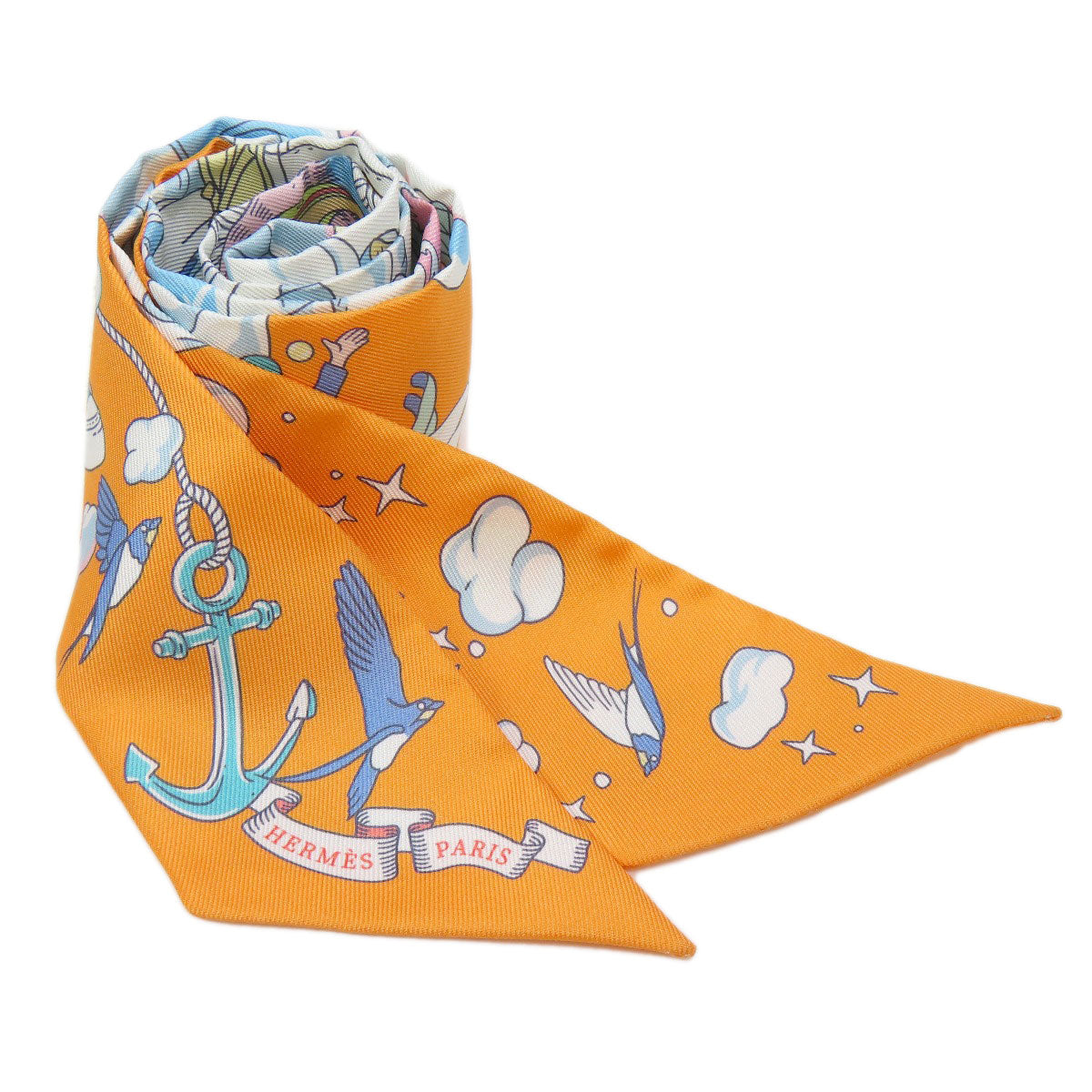 HERMES   Scarf Twilly Silk Ladies