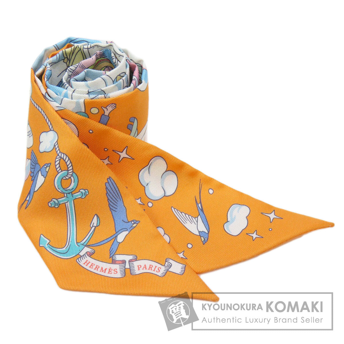 HERMES   Scarf Twilly Silk Ladies