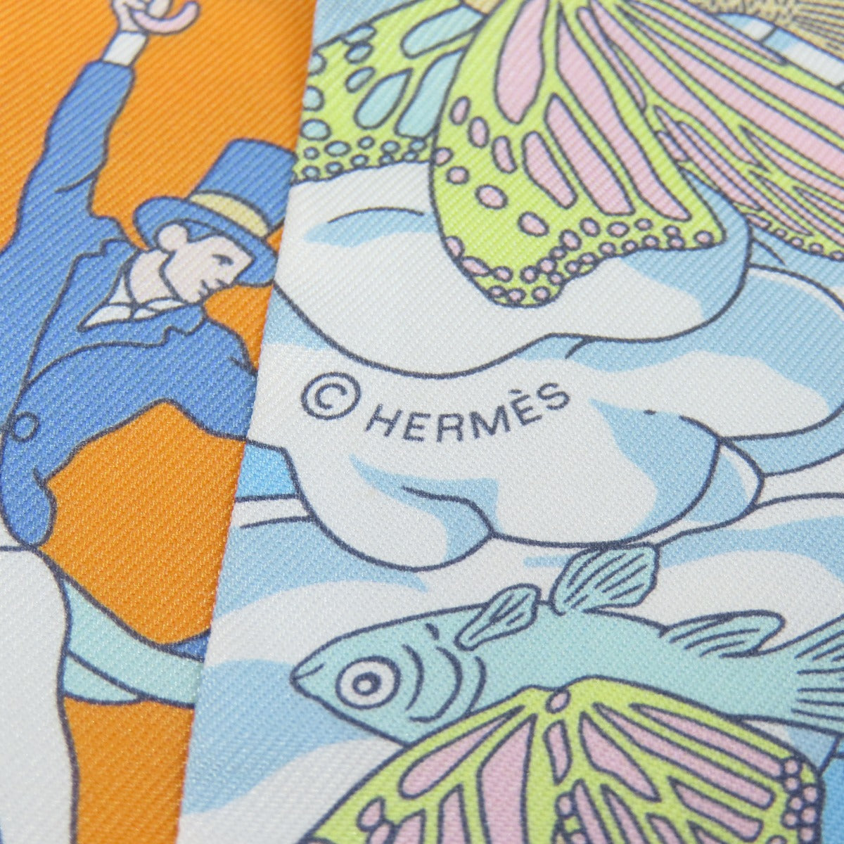 HERMES   Scarf Twilly Silk Ladies