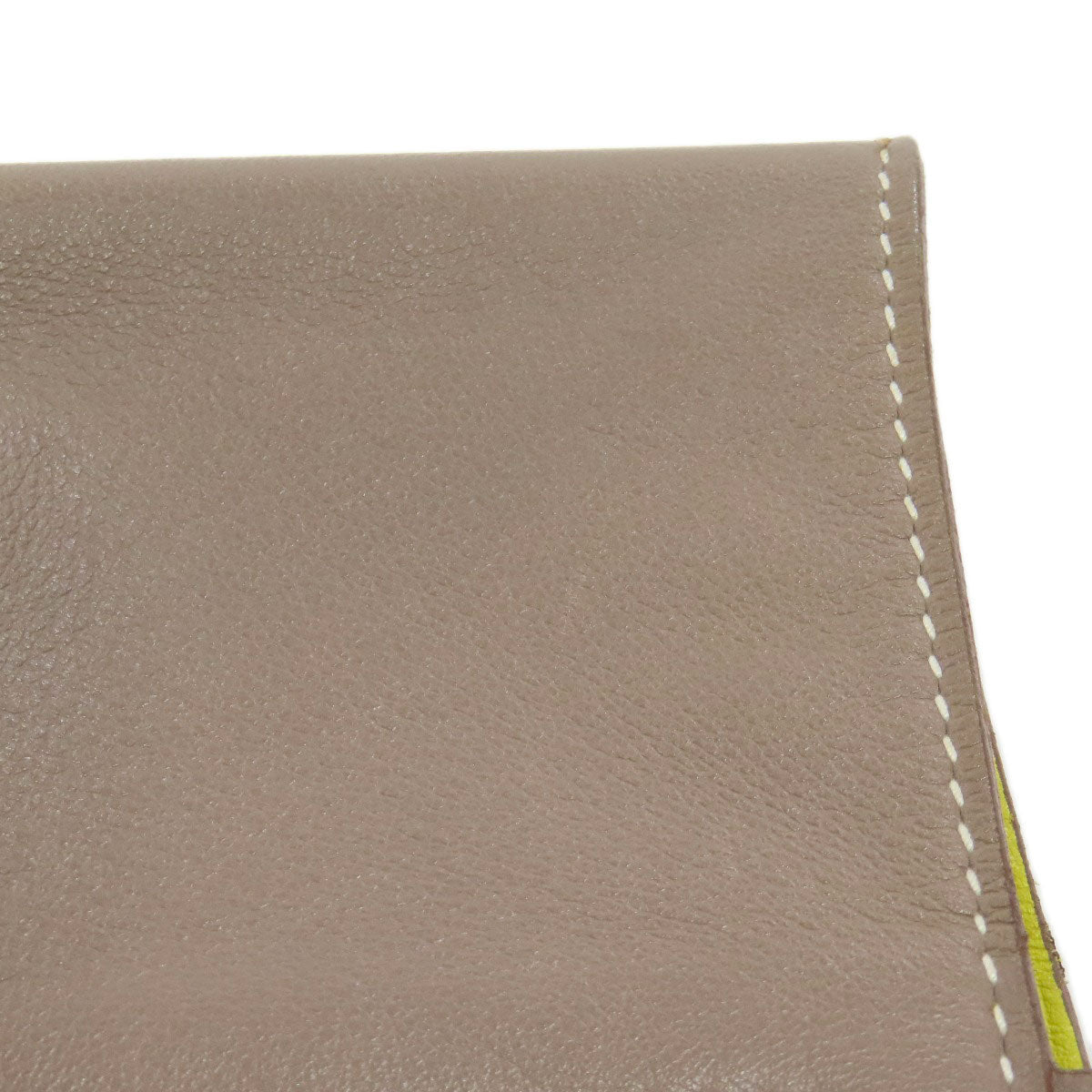 HERMES   Tote Bag Double Sense 28 Etoupe Lime Vossikkim Ladies
