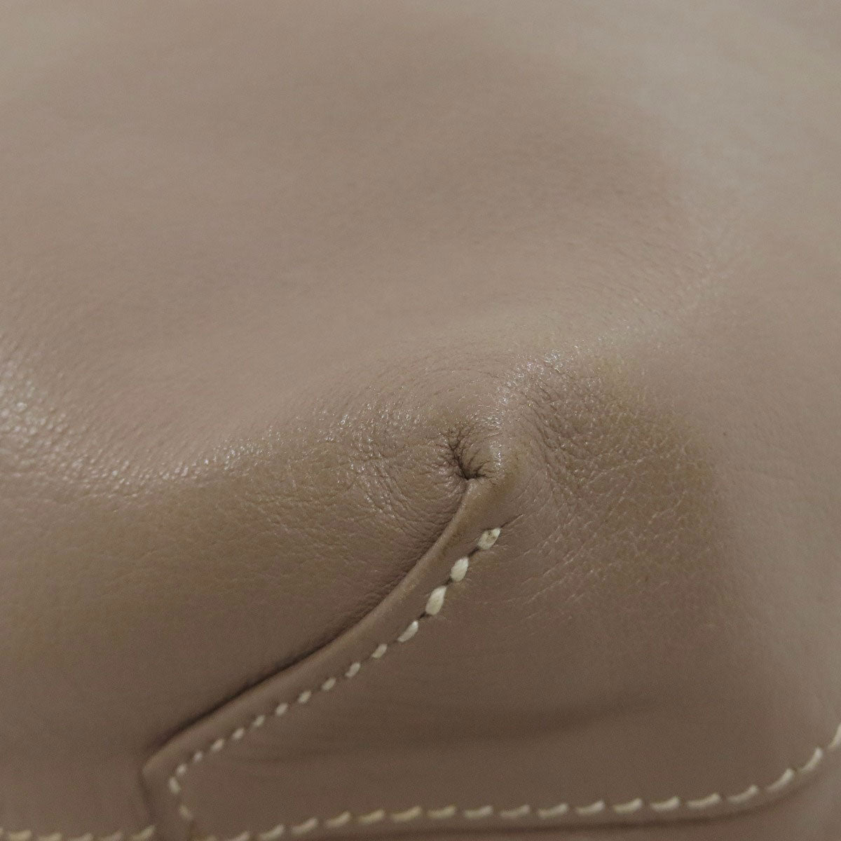 HERMES   Tote Bag Double Sense 28 Etoupe Lime Vossikkim Ladies