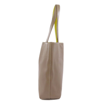 HERMES   Tote Bag Double Sense 28 Etoupe Lime Vossikkim Ladies