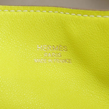 HERMES   Tote Bag Double Sense 28 Etoupe Lime Vossikkim Ladies