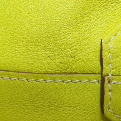 HERMES   Tote Bag Double Sense 28 Etoupe Lime Vossikkim Ladies