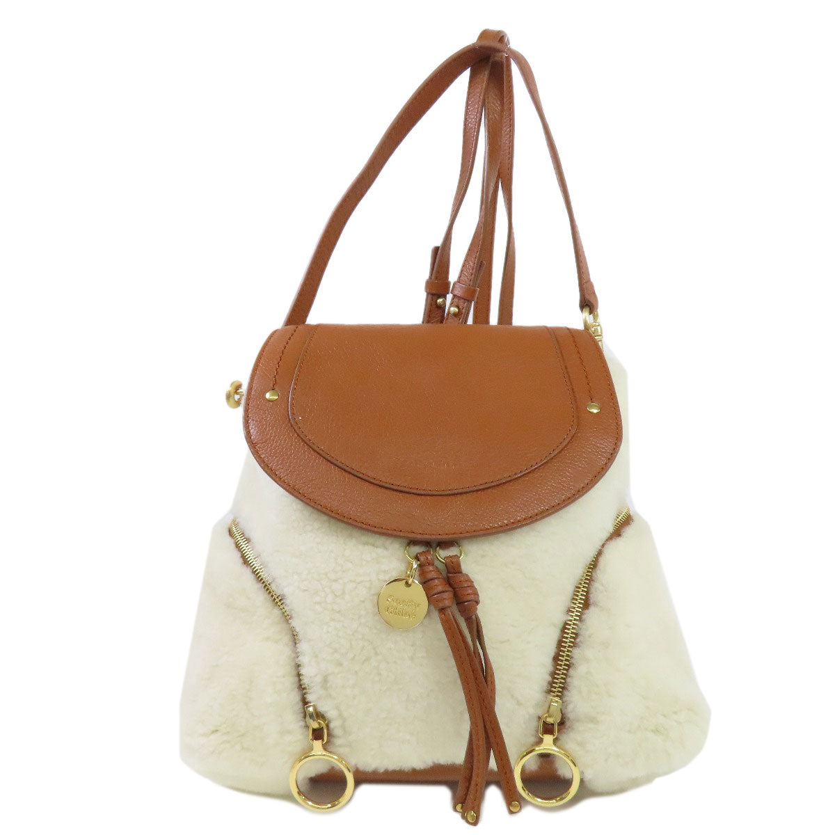 SEE BY CHLOE   Backpack Â· Daypack Fur Leather Ladies