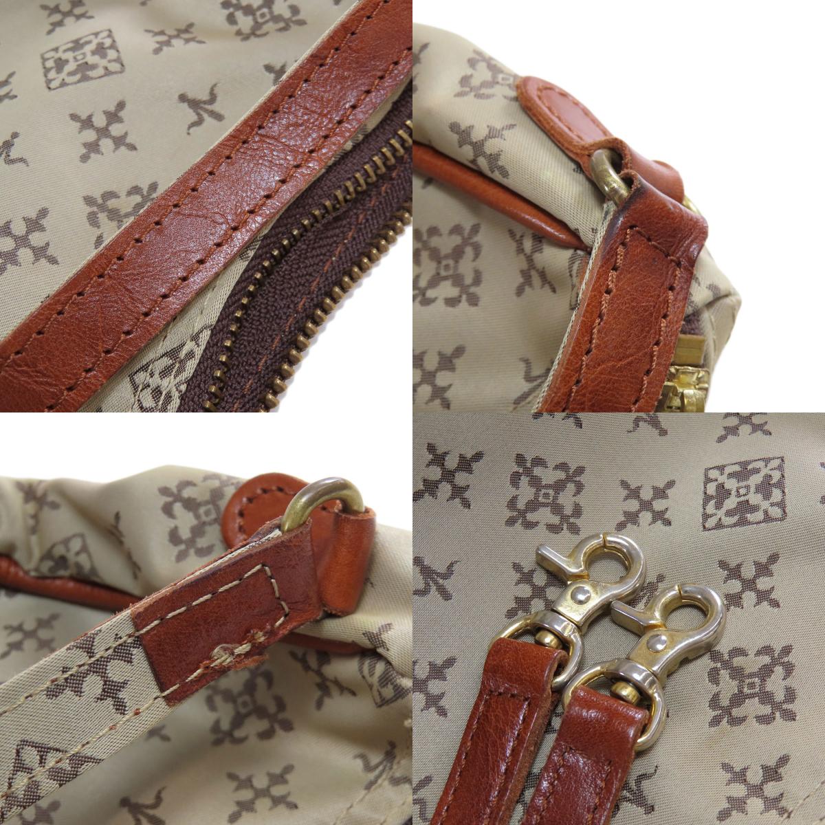 russet Yuri crest 2WAY Handbag Nylon Ladies [Used]