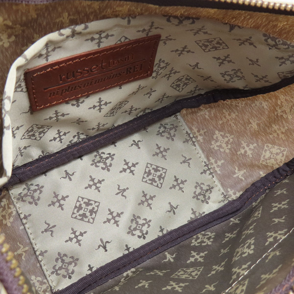 russet Yuri crest 2WAY Handbag Nylon Ladies [Used]