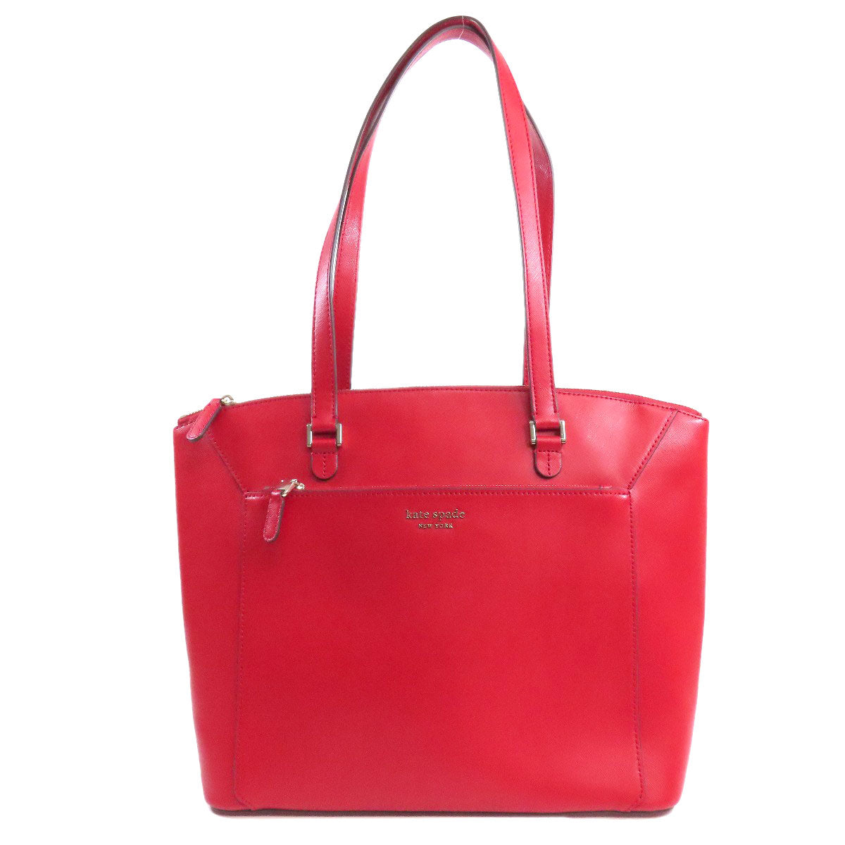 kate spade logo Tote Bag Leather Ladies [Used]
