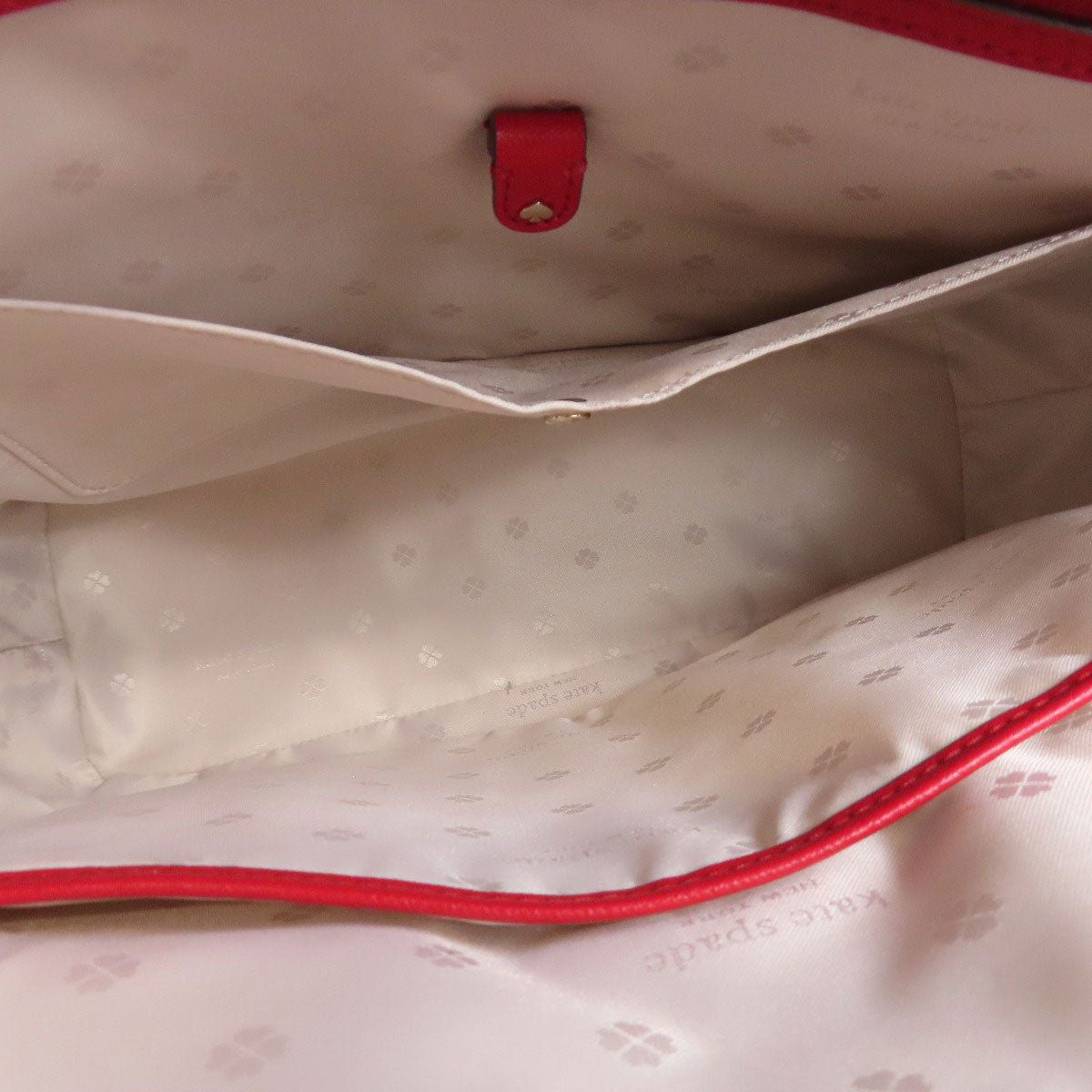 kate spade logo Tote Bag Leather Ladies [Used]