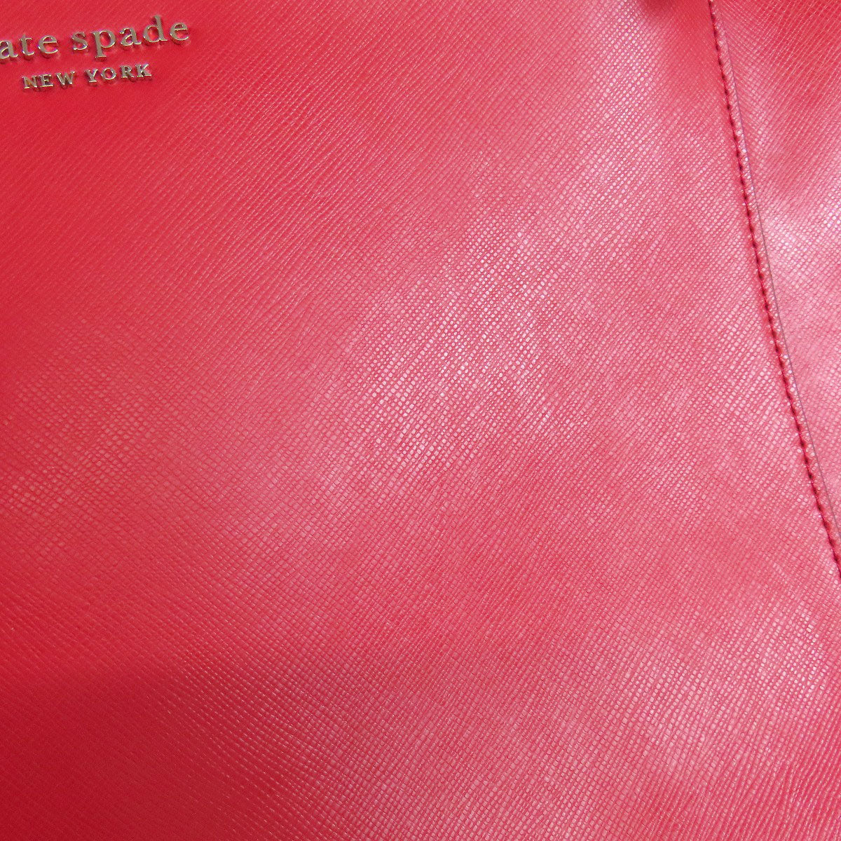 kate spade logo Tote Bag Leather Ladies [Used]