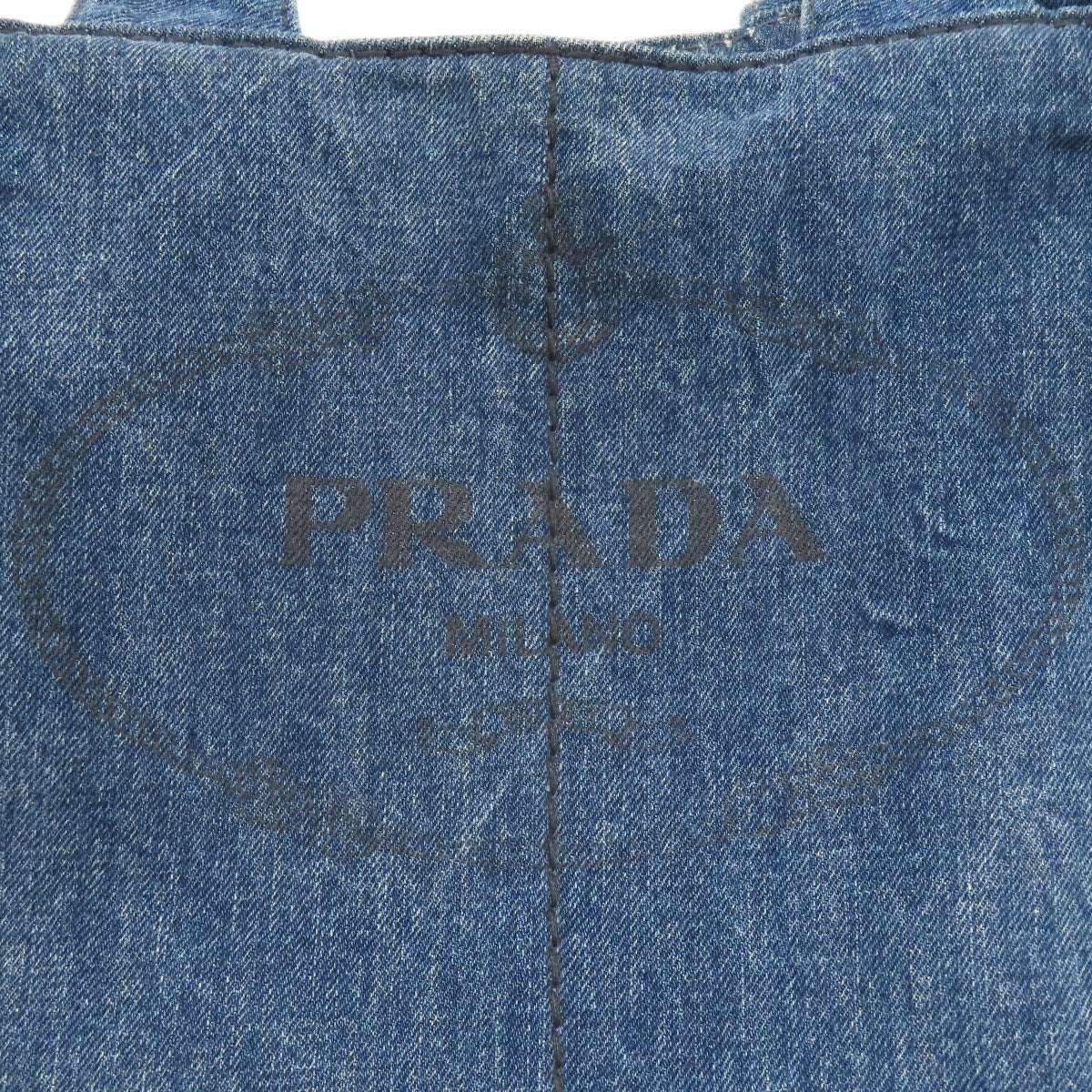 PRADA Canapa Tote Bag Denim Ladies [Used]