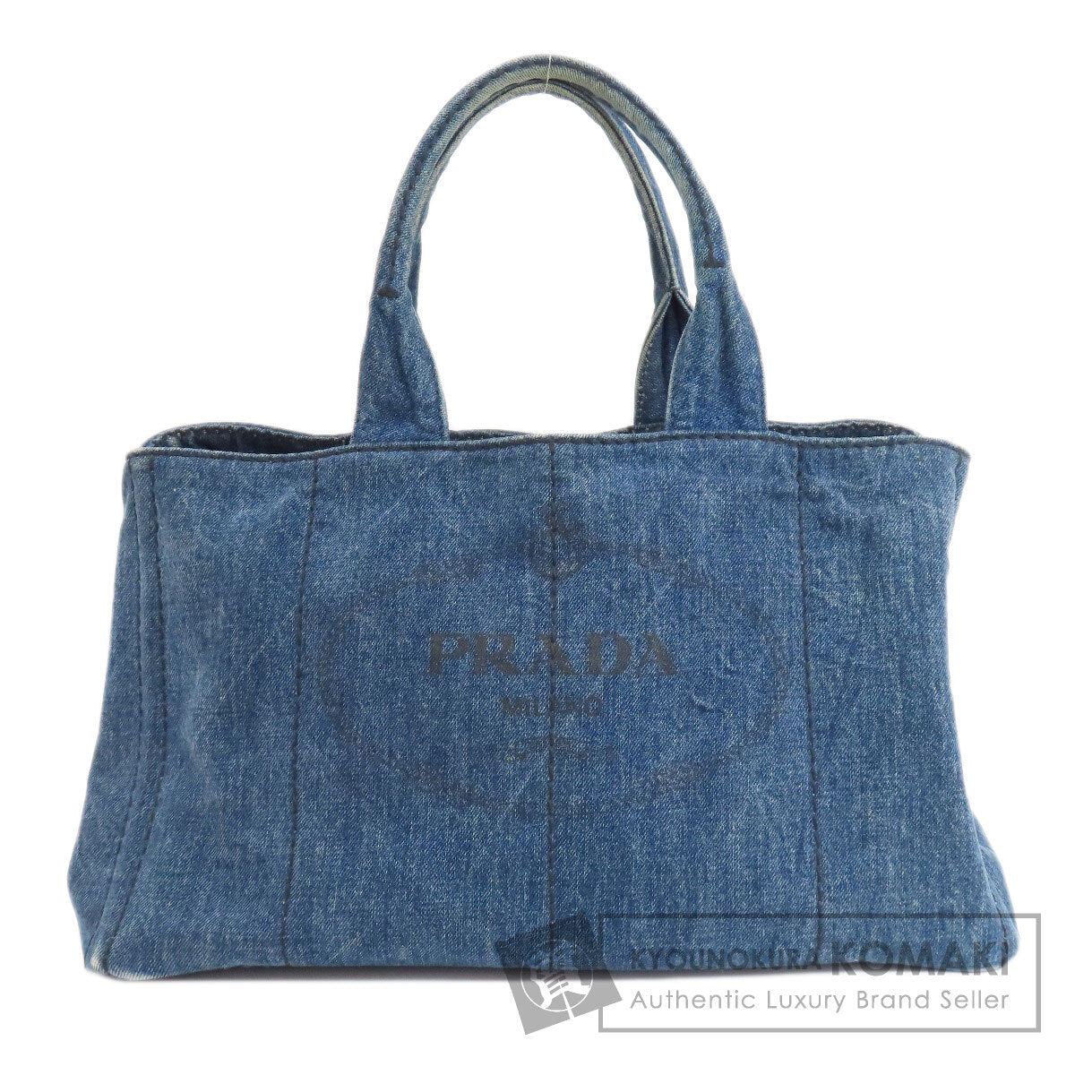 PRADA Canapa Tote Bag Denim Ladies [Used]