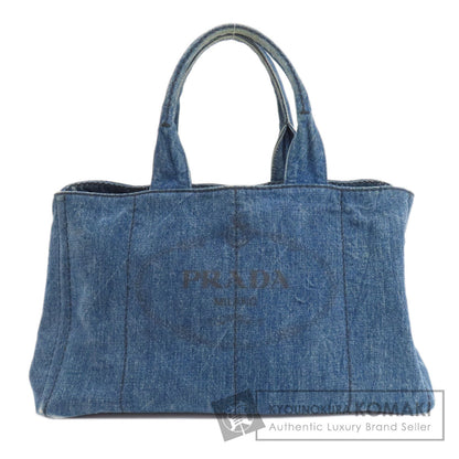 PRADA Canapa Tote Bag Denim Ladies [Used]