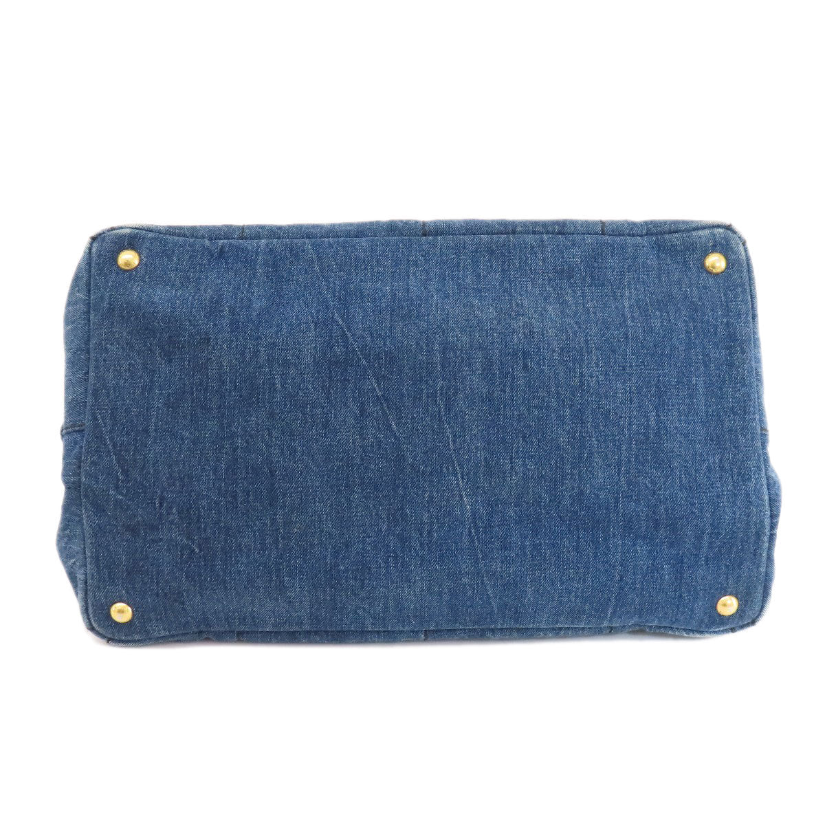 PRADA Canapa Tote Bag Denim Ladies [Used]